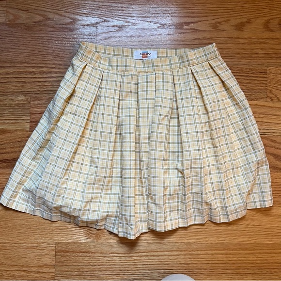 Cali 1850 yellow plaid skirt size small - Picture 2 of 4